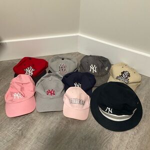 MLB New York Yankees Caps Family Bundle of 7 Hats